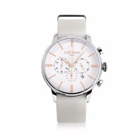 Armbanduhr Locman Herr 1960 Crono in Stahl 025408R-00WHRGNC - 025408R-00WHRGNC